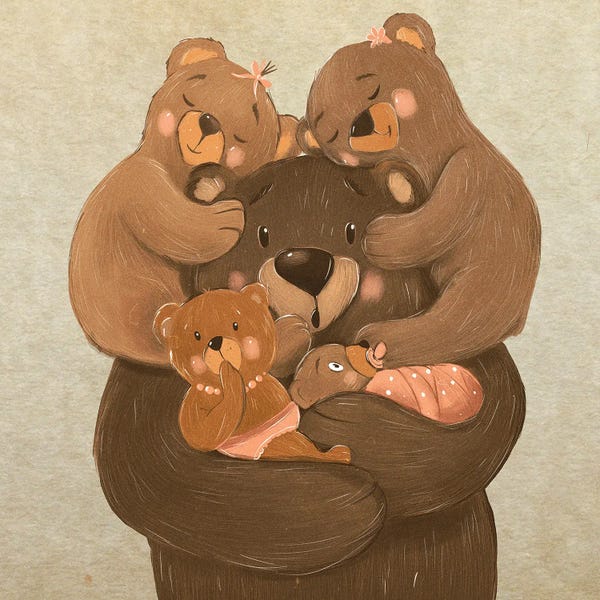 Brown Bears: Happy Father by Dasha Kryukova