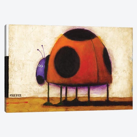 Ladybug Canvas Print #DKS13} by Daniel Patrick Kessler Canvas Wall Art