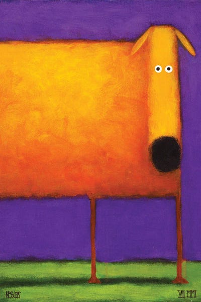 Orange Dog I by Daniel Patrick Kessler framed wall art