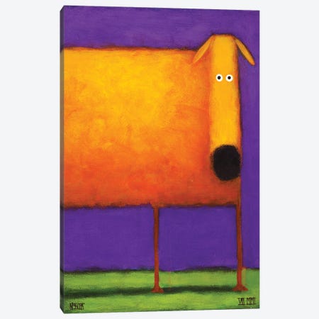 Orange Dog I Canvas Print #DKS16} by Daniel Patrick Kessler Canvas Print