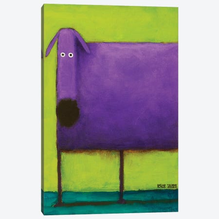 Purple Dog I Canvas Print #DKS17} by Daniel Patrick Kessler Canvas Art Print