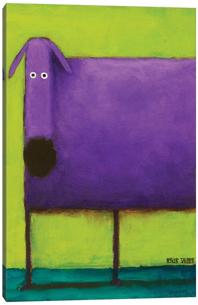 Purple Dog I Canvas Art Print