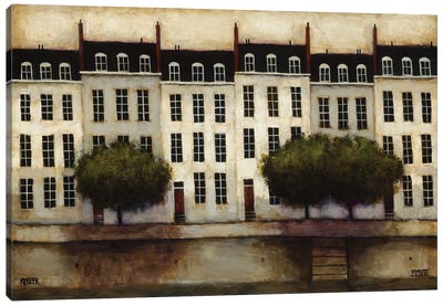 Paris on the Seine Canvas Art Print - Daniel Patrick Kessler