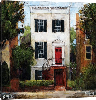 The Sousa House, Capitol Hill Canvas Art Print - American Décor