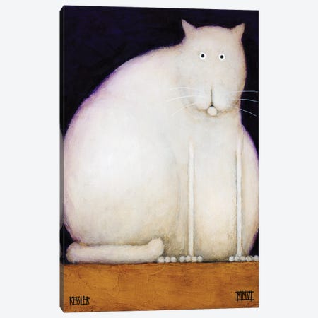 Fat Cat Canvas Print #DKS8} by Daniel Patrick Kessler Canvas Art Print