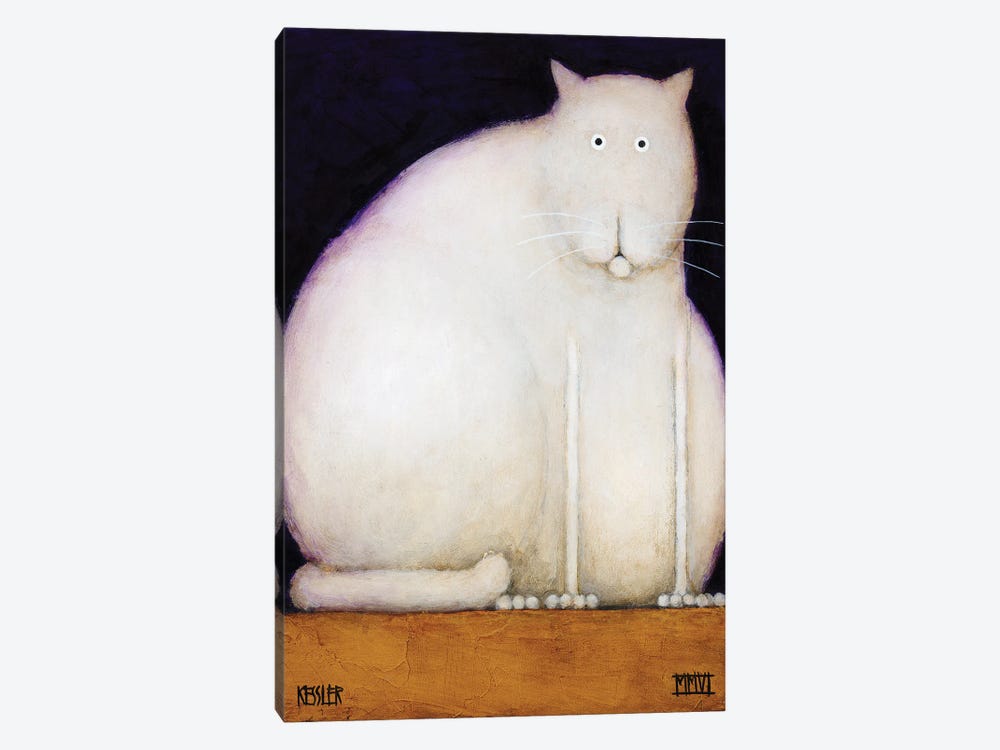 Fat Cat by Daniel Patrick Kessler 1-piece Canvas Print
