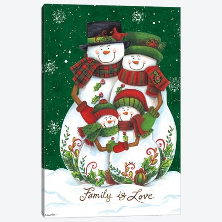 Snow Family II Canvas Print #DKT12} by Diane Kater Canvas Print