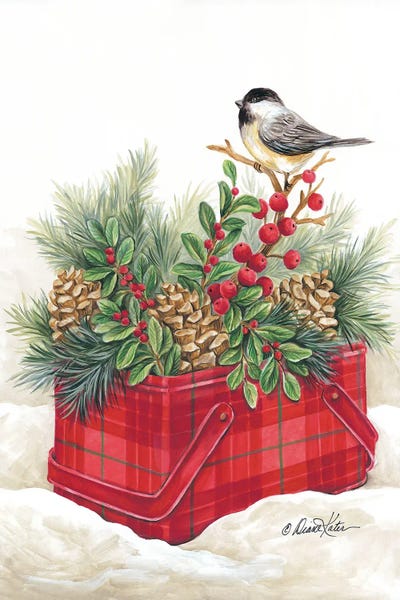 Vintage Christmas: Christmas Lodge Vintage Tin by Diane Kater