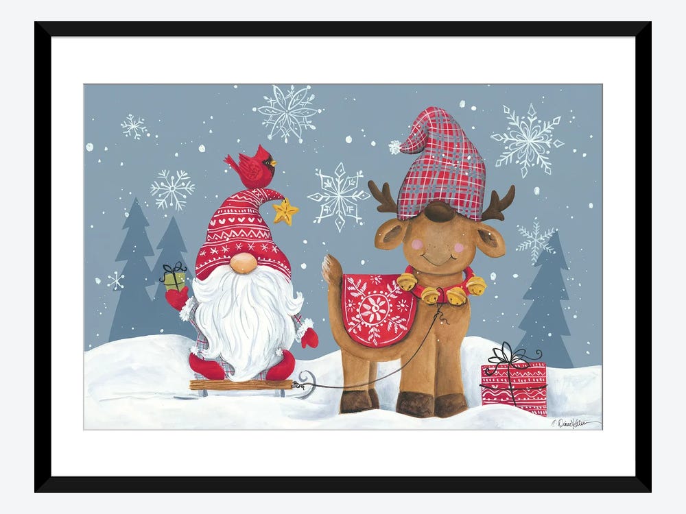 Be Merry Christmas Gnome & Reindeer