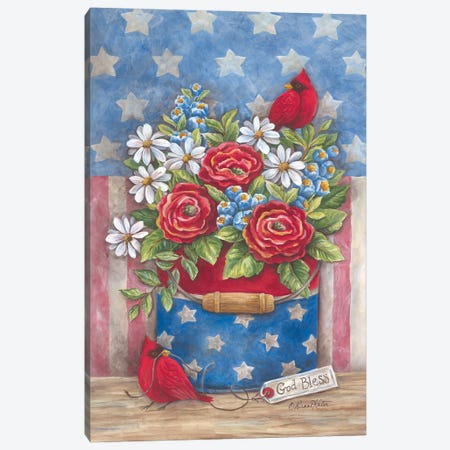 American The Beautiful Canvas Print #DKT45} by Diane Kater Canvas Print