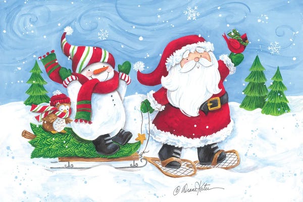 Snow: Getting The Christmas Tree by Diane Kater