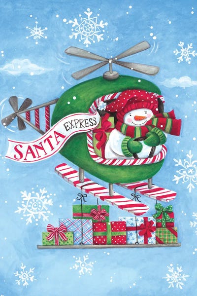 Snow: Christmas Helicopter by Diane Kater