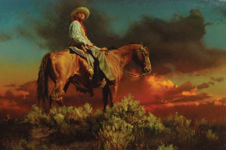 Wranglers Paradise by David Edward Kucera wall art