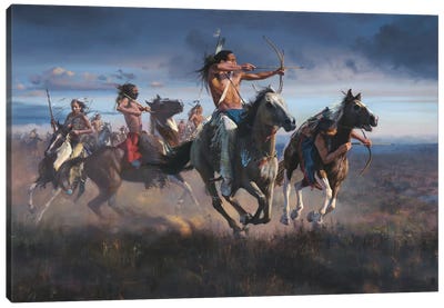 Battlefront Canvas Art Print - Native American Décor