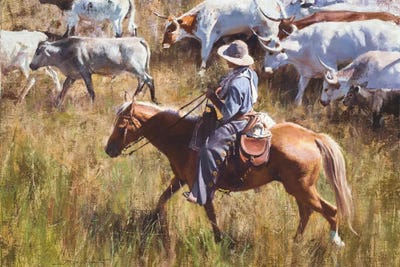 Casual Roundup by David Edward Kucera art print