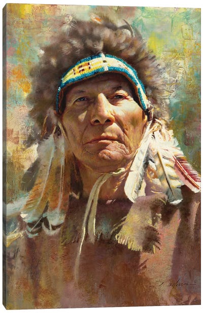 Chief Canvas Art Print - Indigenous & Native American Culture
