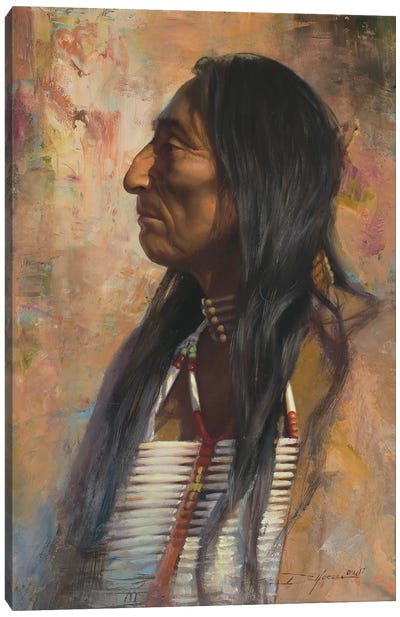 Dakota Native Canvas Art Print - David Edward Kucera