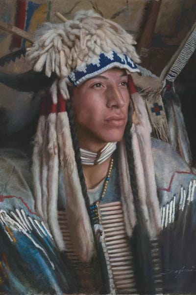 Indigenous & Native American Culture: Ermine Bonnet by David Edward Kucera
