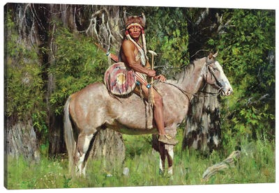 Guardian Canvas Art Print - Native American Décor