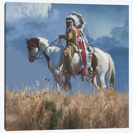 High Atop The Plains Canvas Print #DKU35} by David Edward Kucera Art Print