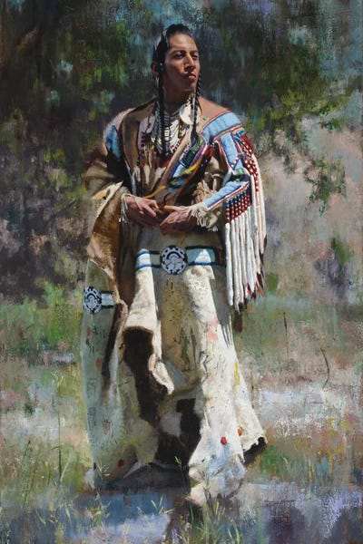 Native American Décor: His Stately Attire by David Edward Kucera