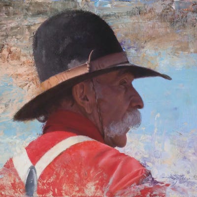 A Wranglers' Shade by David Edward Kucera framed wall art