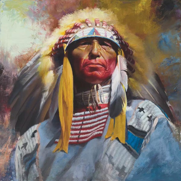 Native American Décor: One Chief by David Edward Kucera