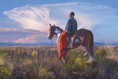 Red Blanket Horizon by David Edward Kucera framed wall art