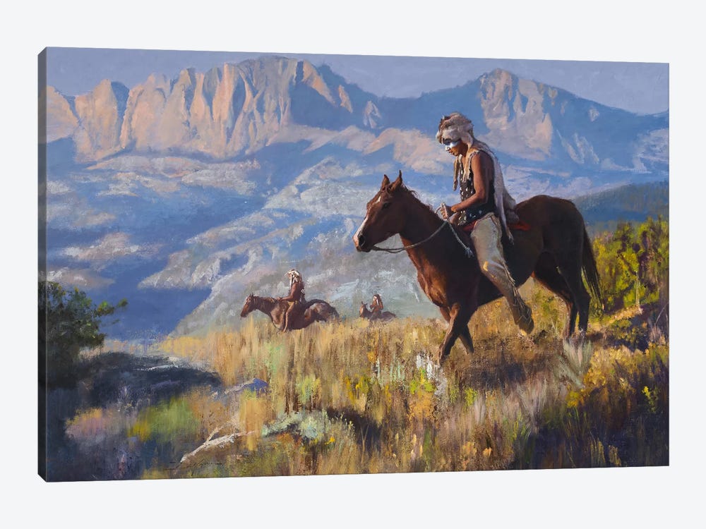 Scouting The Range by David Edward Kucera 1-piece Canvas Print