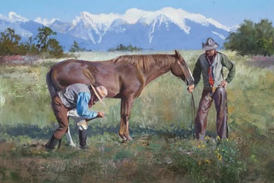 Shoe Business by David Edward Kucera canvas print