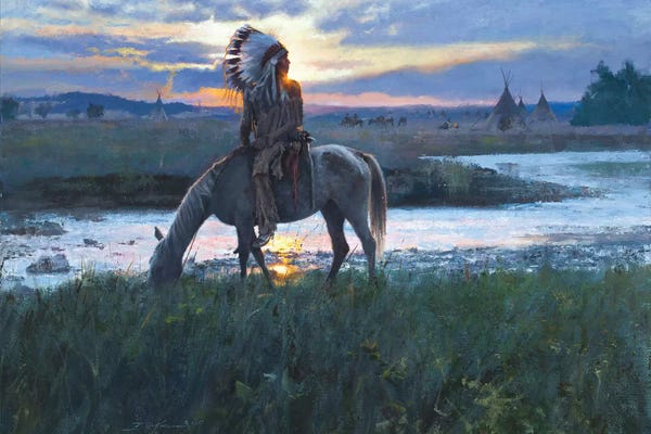 Western Décor: Summer Camp Sunrise by David Edward Kucera