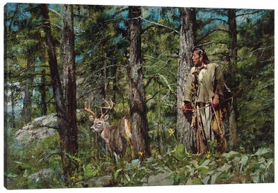 Summer Harvest Canvas Art Print - Native American Décor
