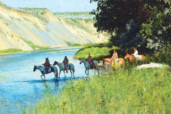 Native American Décor: Across the Little Bighorn by David Edward Kucera