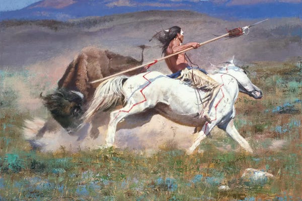 Native American Décor: The Duel by David Edward Kucera