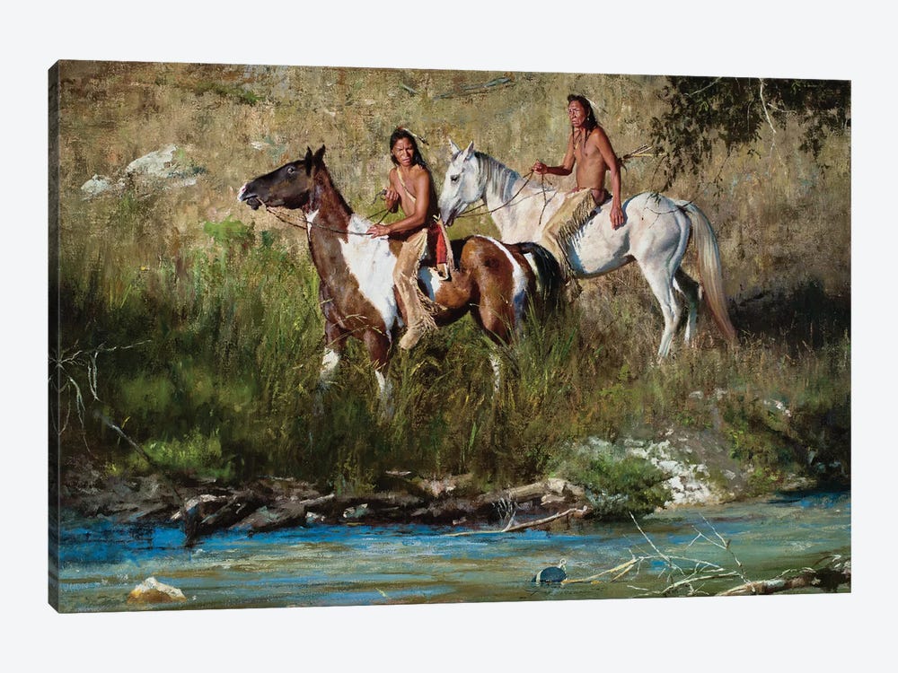 The River Keeps No Secrets by David Edward Kucera 1-piece Canvas Art Print