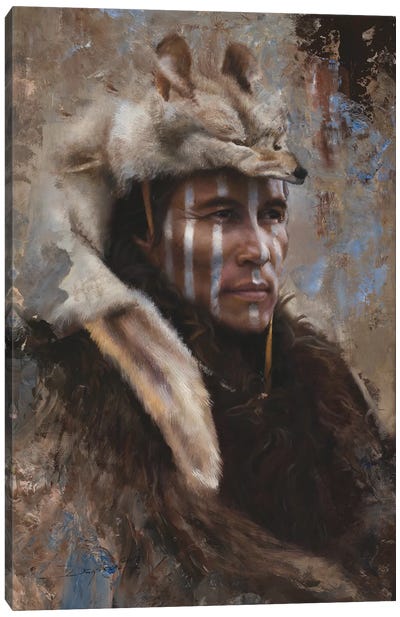 Winter Scout Canvas Art Print - David Edward Kucera