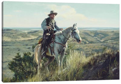 Wrangler Ascending Canvas Art Print - Western Décor