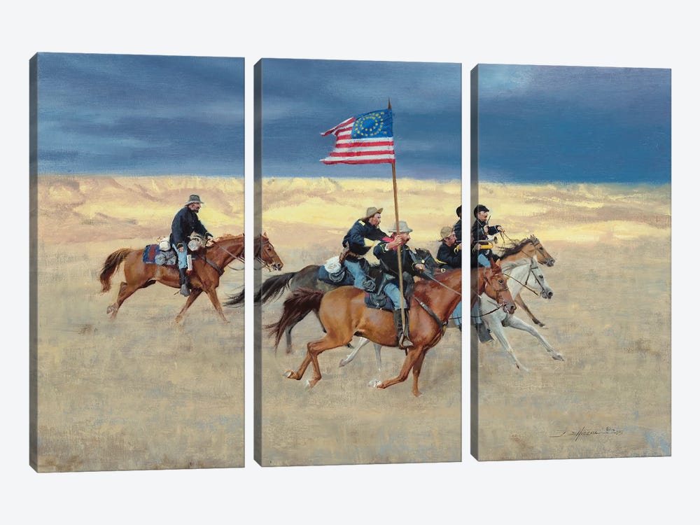 Rag Tag Regiment by David Edward Kucera 3-piece Canvas Art Print