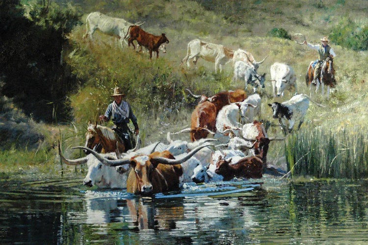 Crossing The Pound by David Edward Kucera wall art