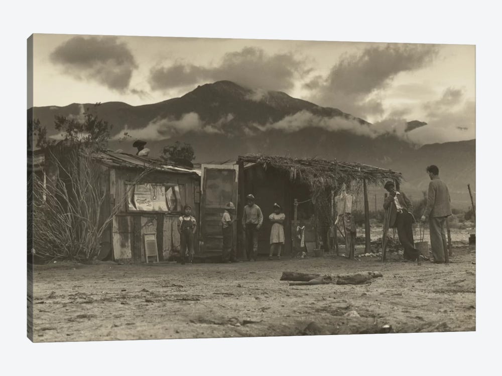 Paul Schuster Taylor Talking With Migrant Workers, Imperial Valley, California, USA by Dorothea Lange 1-piece Canvas Art