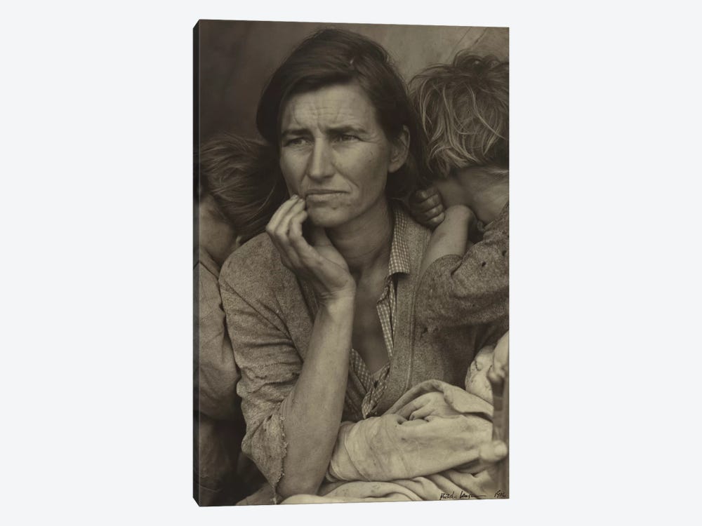 Migrant Mother, Nipomo, California, USA by Dorothea Lange 1-piece Canvas Artwork