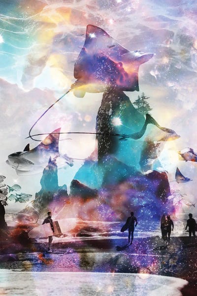 Kids Sports Art: Tripping Out At Rays Point by David Loblaw