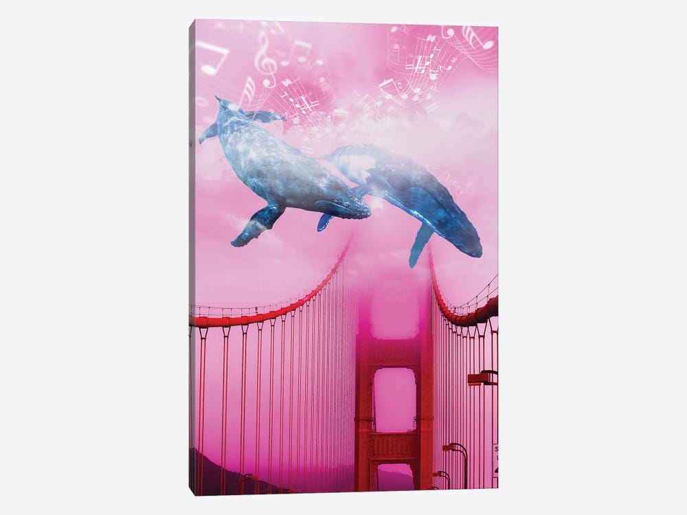 Whale Music At The Bridge by David Loblaw 1-piece Canvas Artwork