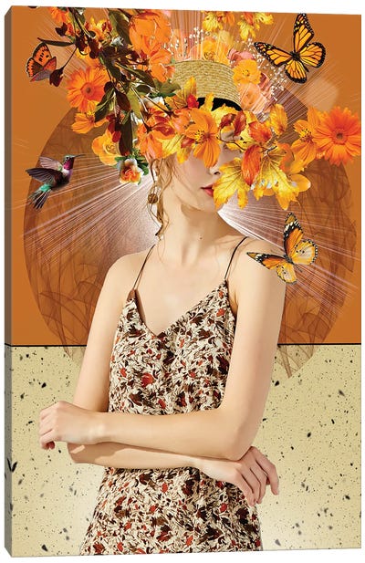 Autumn Breeze Canvas Art Print - Monarch Butterflies