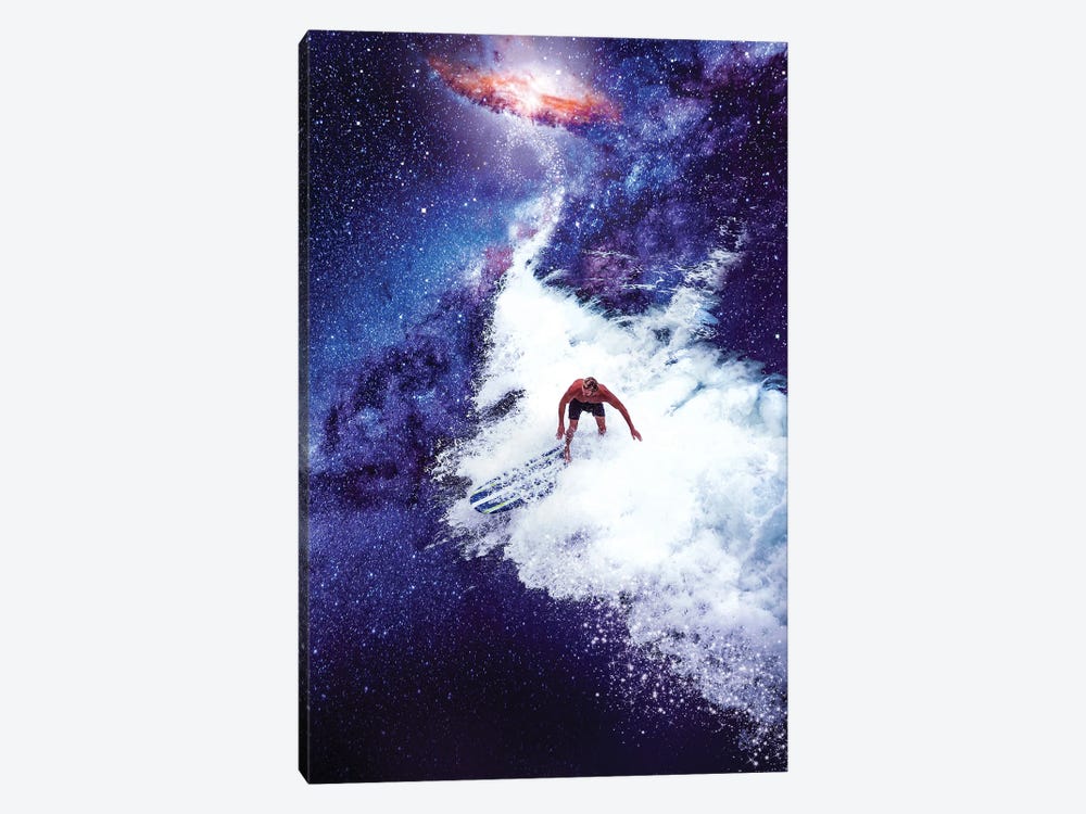Galactic Surfer by David Loblaw 1-piece Canvas Print