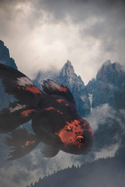 Goldfish: Night Drifter In The Mountains by David Loblaw