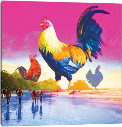 Birds Of A Feather Canvas Art Print - David Loblaw