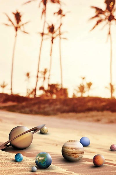 Fine Art Print: Beach Planets by David Loblaw