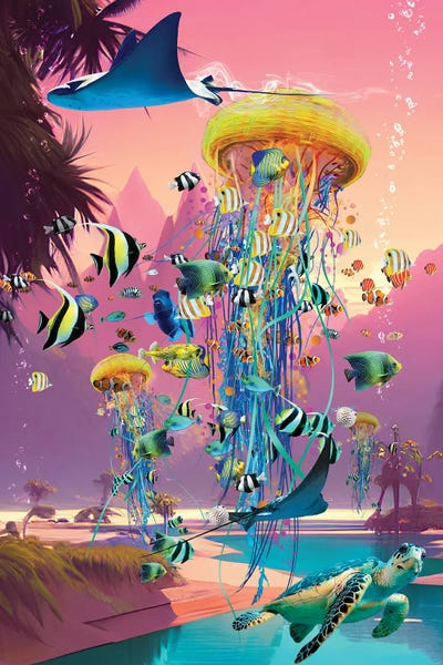 Rays: Dreaming At Jellyfish River by David Loblaw