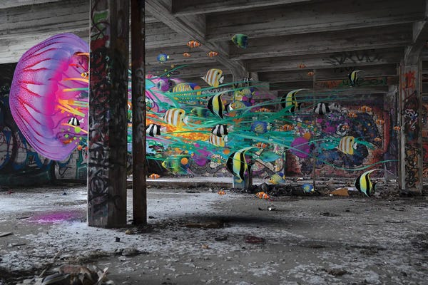 Jellyfish: Surreal Jellyfish Underground by David Loblaw